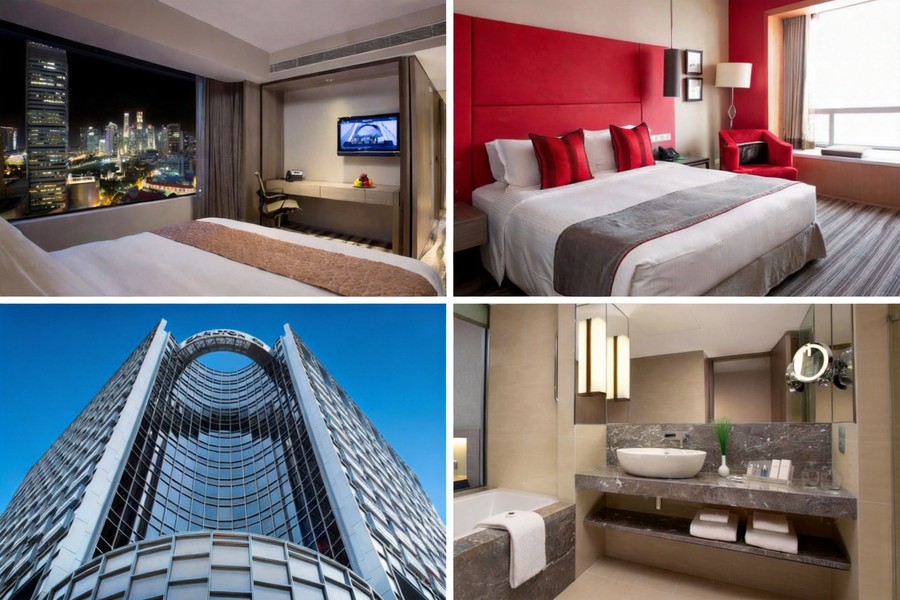 Carlton Hotel Singapore room composite image
