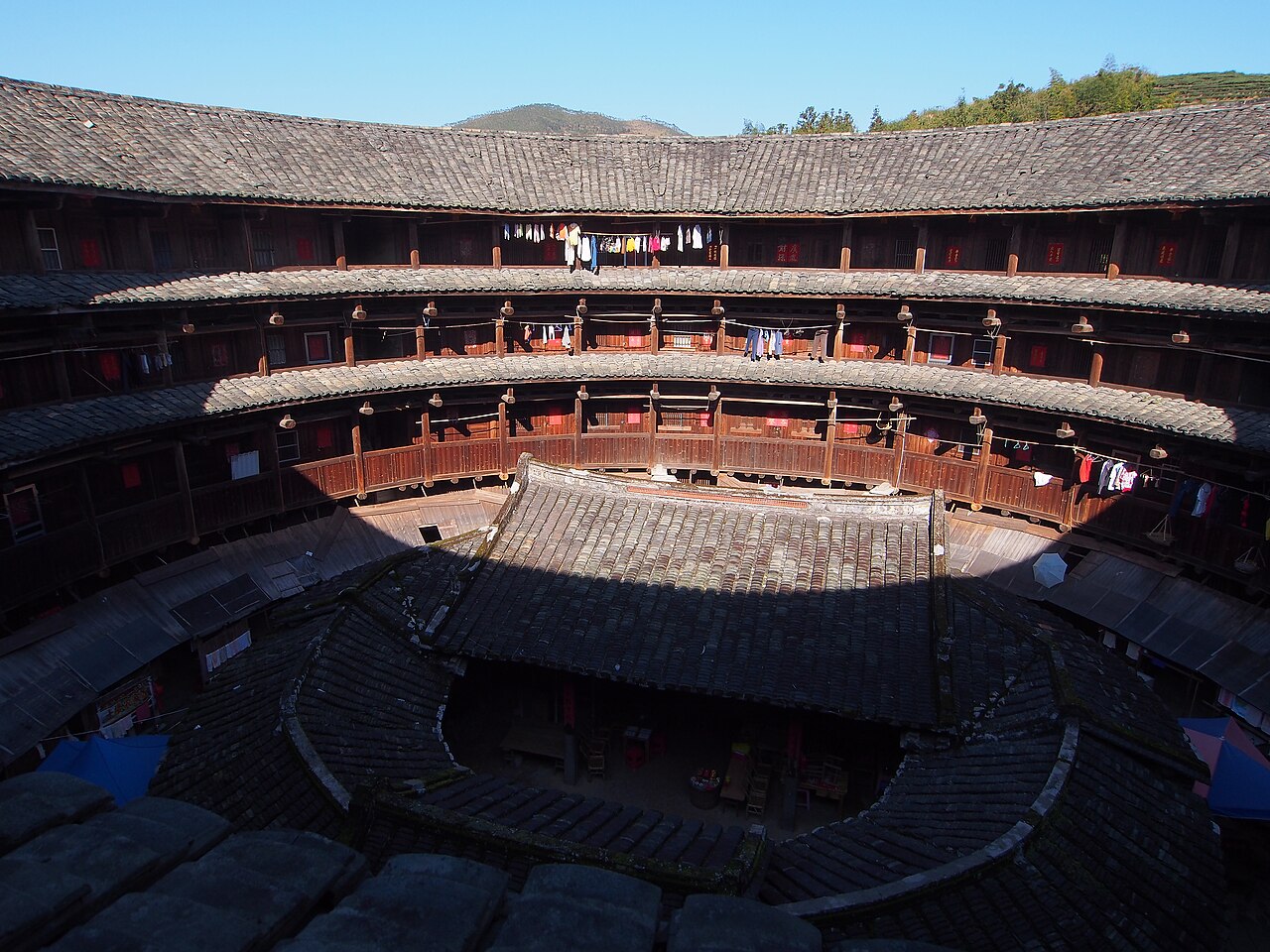 漳州 - 怀远楼内部 - Inner Structure of Huaiyuan Lou .11 - panoramio