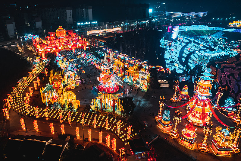 自貢燈會夜景燈組