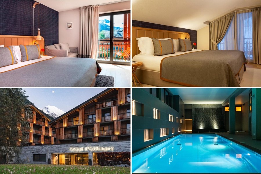 Heliopic Hotel & Spa Chamonix 溫泉飯店 客房與外觀