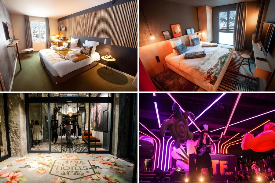 La Folie Douce Hotels Chamonix 音樂派對飯店 客房與外觀