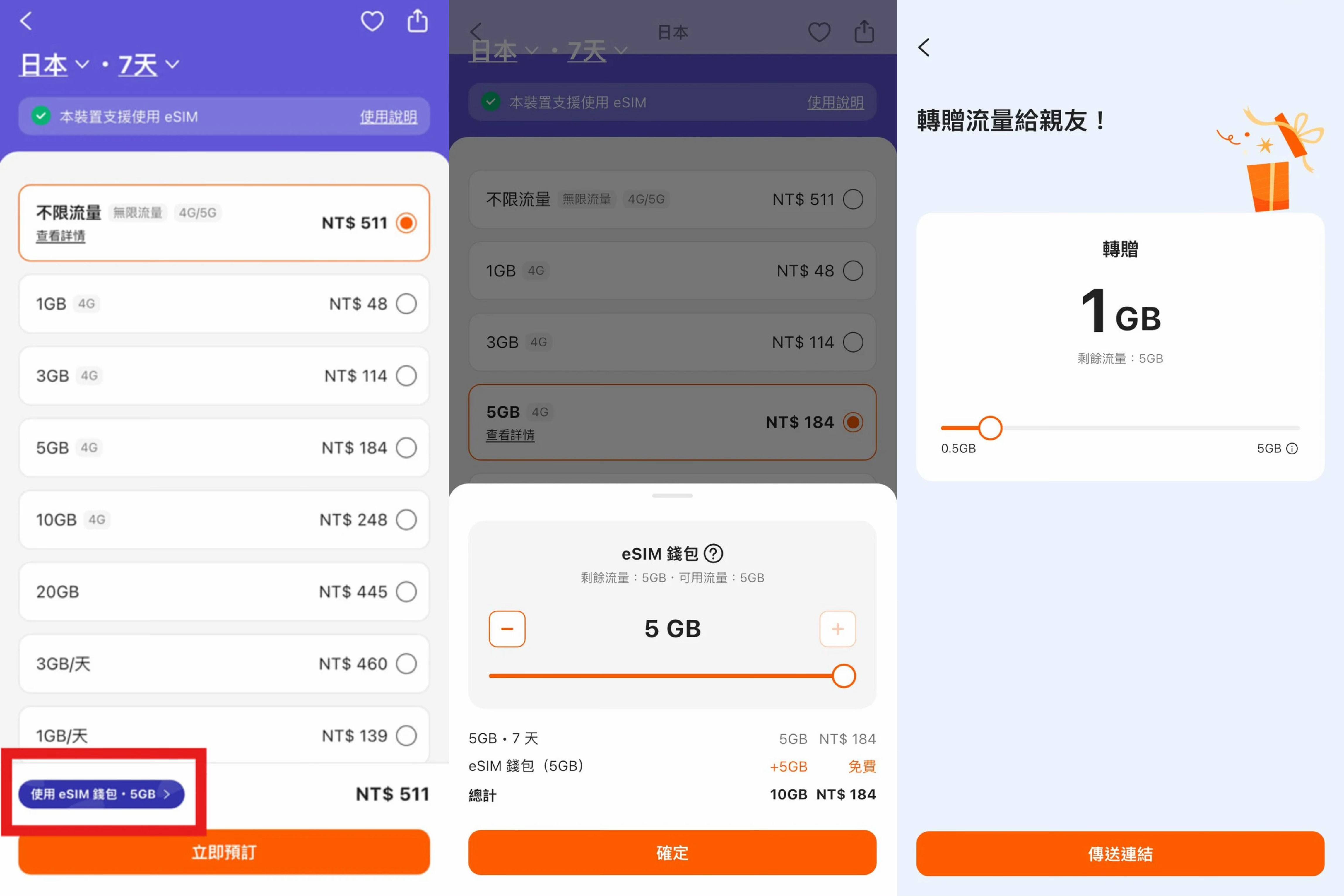 Klook首推eSIM錢包新功能|剩餘流量保存下次用、跨國接著用、分享親友 @Tournews