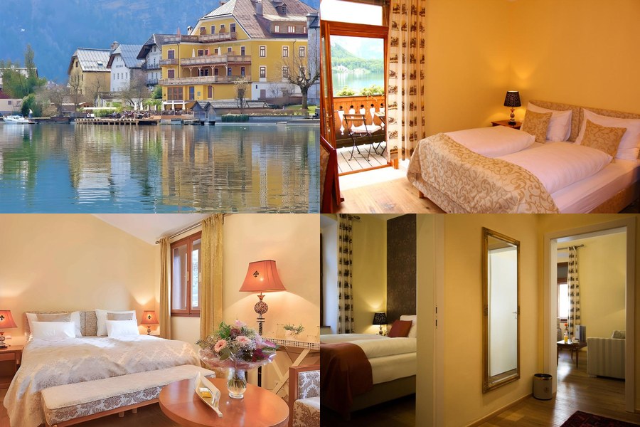 湖景四星 Seehotel Grüner Baum,臨湖大平台