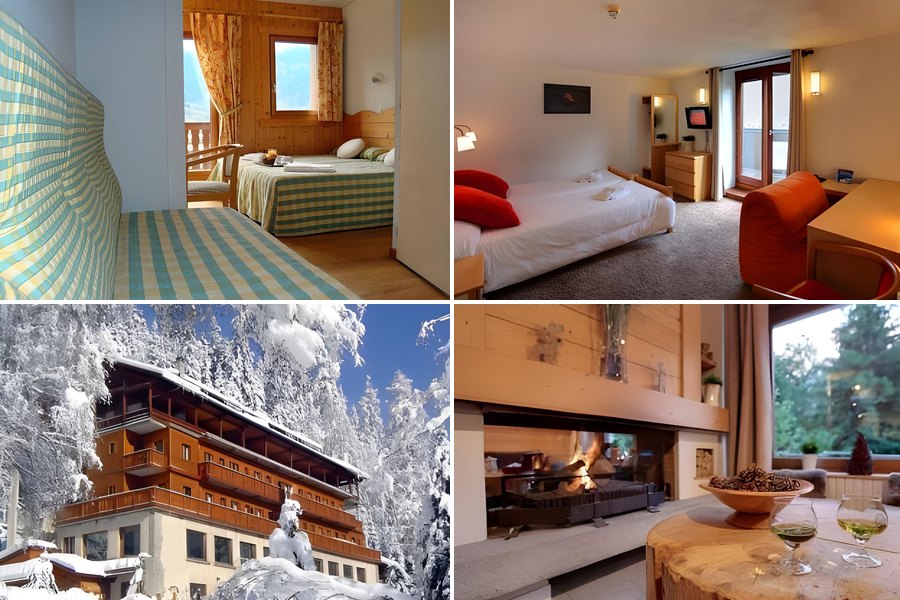 Chalet Hotel Les Campanules Les Houches 客房與外觀