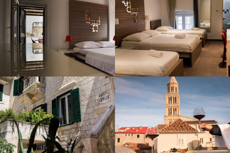 Slavija Culture Heritage Hotel Split 外觀客房鐘樓